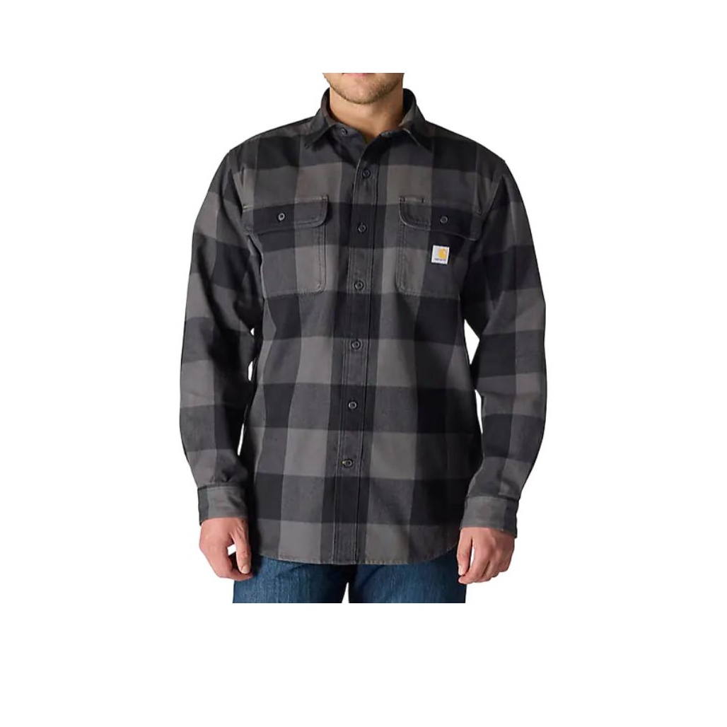 Flannel Plaid Shirt Heavy Weight - カーハート FW25 107013 ルーズフィット ヘビーウェイト フランネル