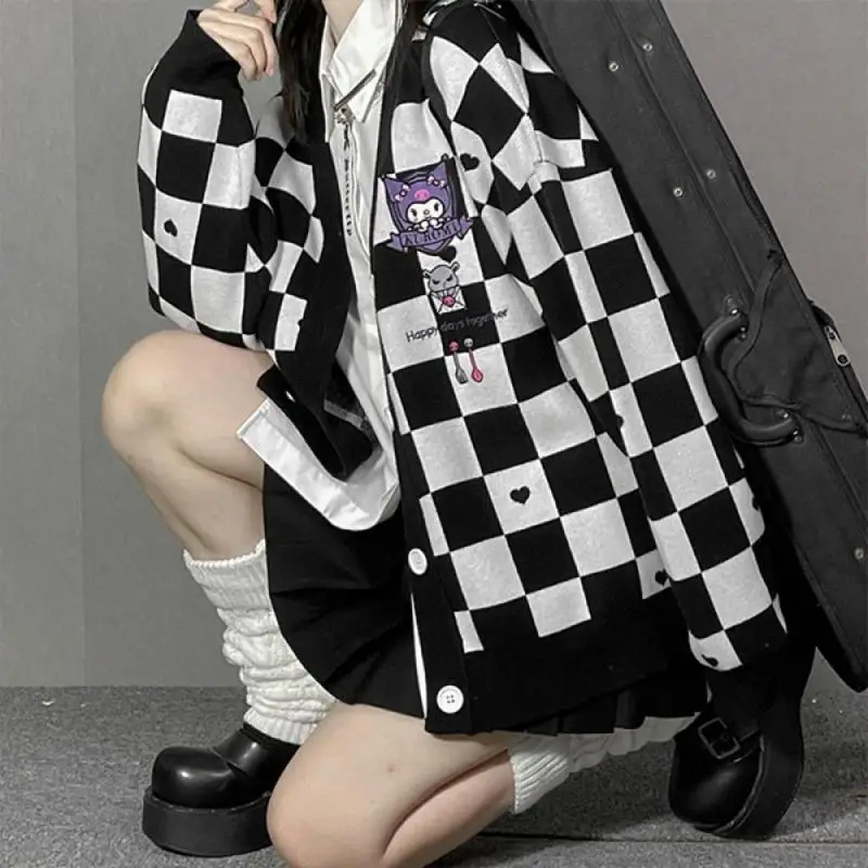 Jackets - 人気アニメガールカーディガンセーター かわいいブラックビューティー 春秋ニットジャケット ゆったりスイート刺繍トップス ギフト ファッション