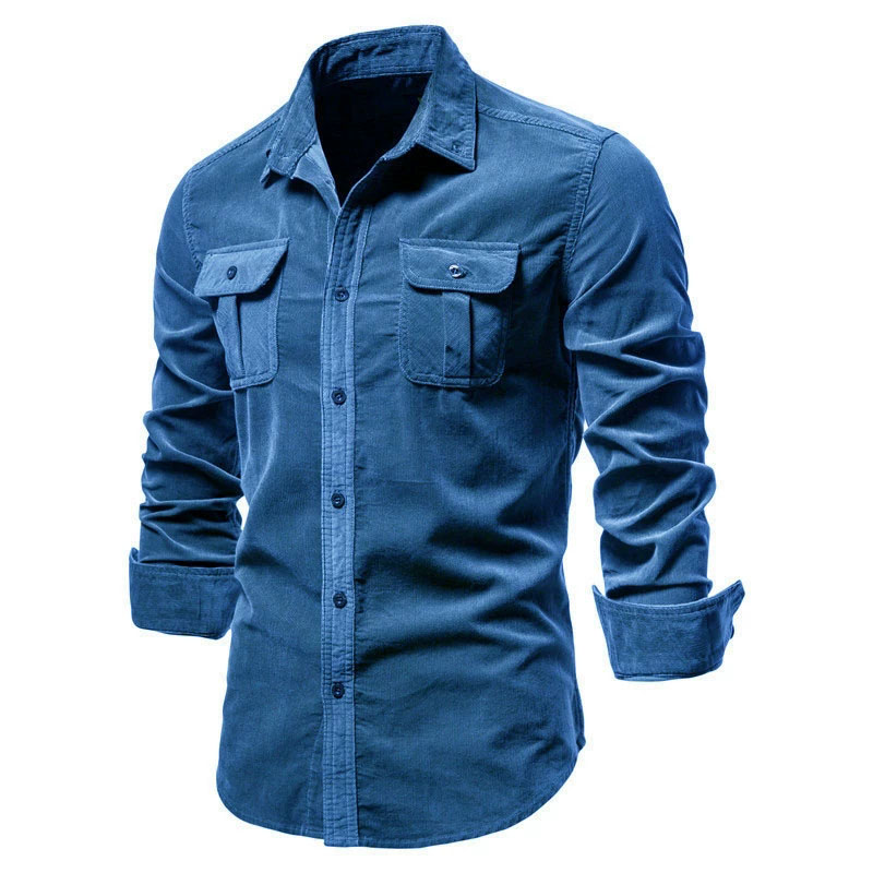 メンズ コーデュロイ カジュアル シャツ ジャケット クラシ - Corduroy Button Up Shirt Men のレビューと価格