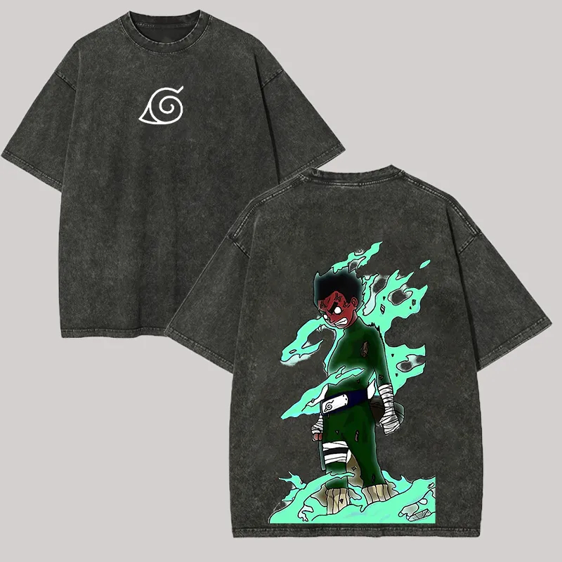 ロック・リー八門Tシャツナルトヴィンテージアシッドウォッシュ - Acid Wash Vintage Graphic T Shirt のレビューと価格