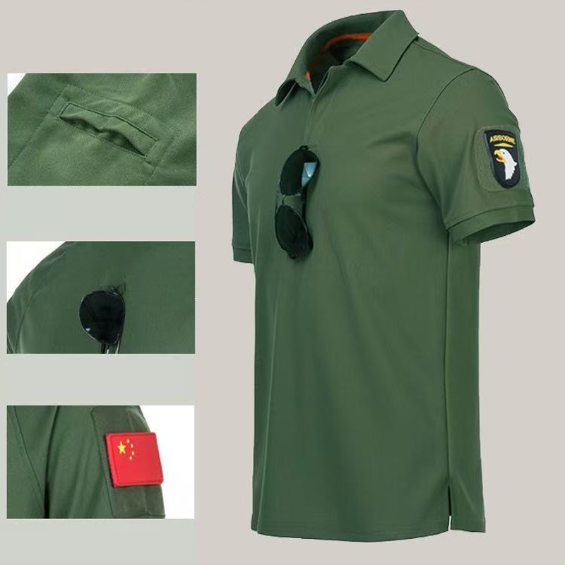メンズミリタリー通気性プルオーバーサマースポーツ Tシャツ速 - Tactical Military Shirt Cargo のレビューと価格