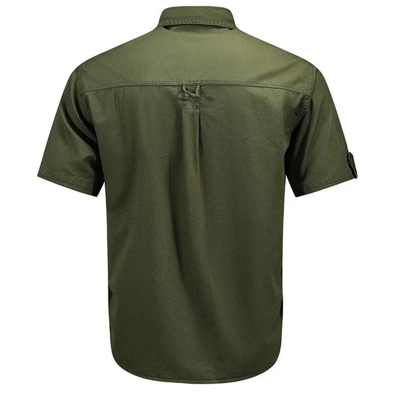メンズタクティカル半袖シャツ夏の新しいアウトドアマルチポケッ - Tactical Military Shirt Cargo のレビューと価格