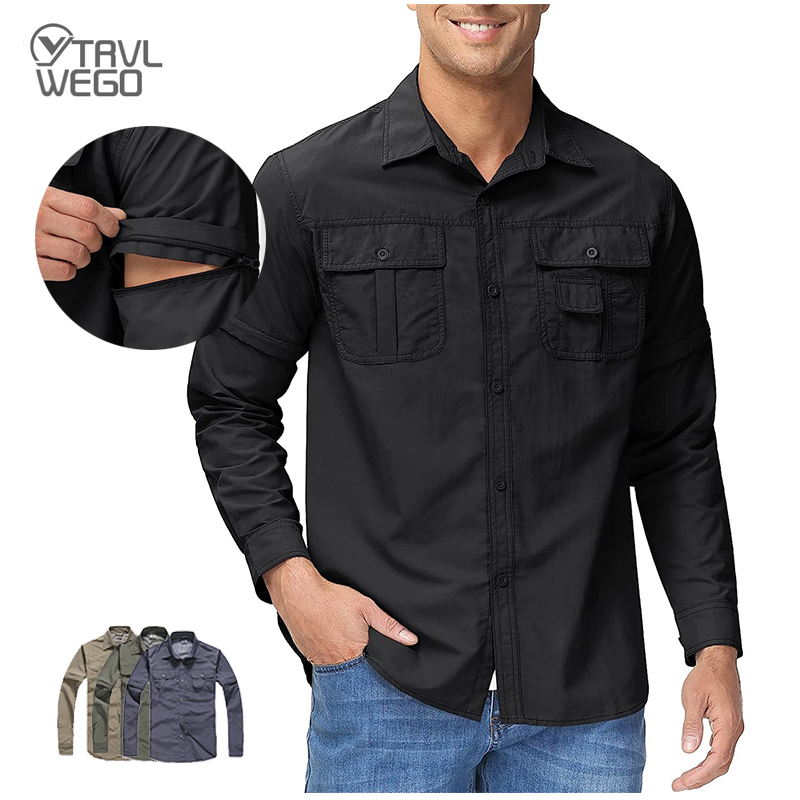 TRVLWEGO 男性シャツハイキングキャンプ速乾性通気性リ - Tactical Military Shirt Cargo のレビューと価格