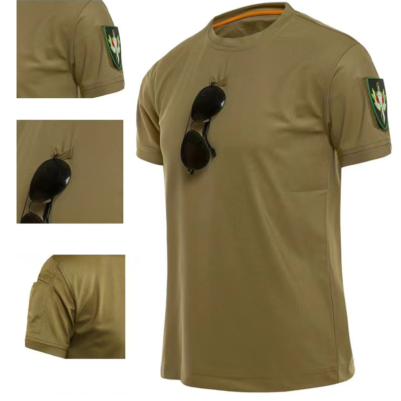 戦術的な貨物クイックドライ戦闘 Tシャツメンズミリタリーアー - Tactical Military Shirt Cargo のレビューと価格