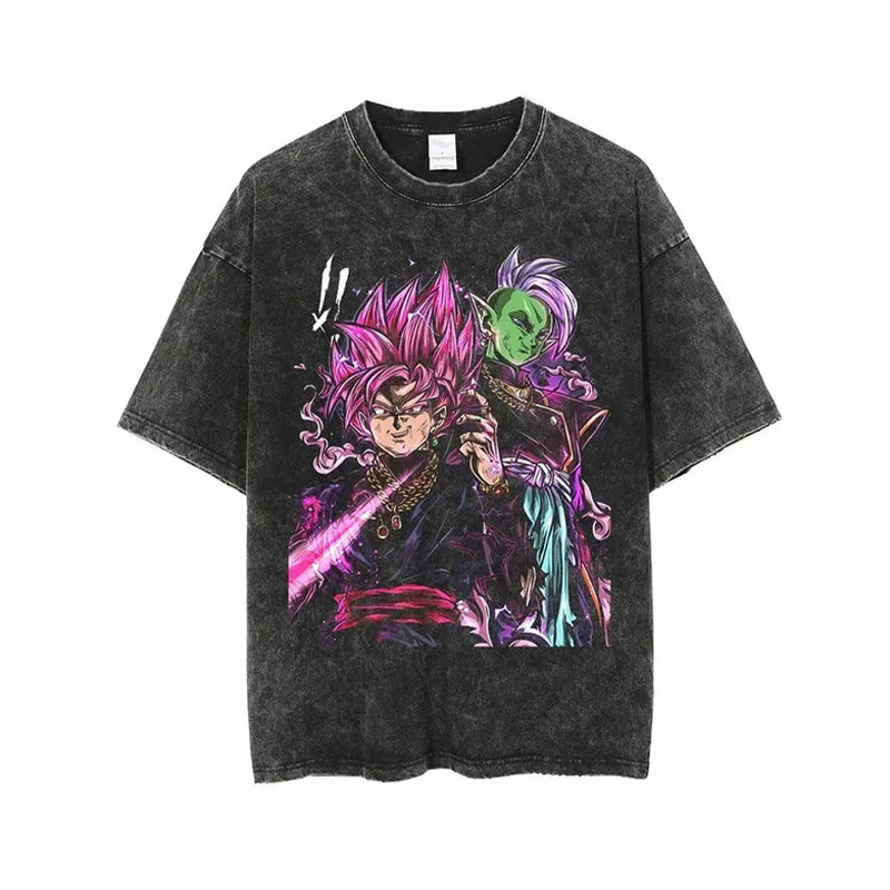 悟空ブラックローズTシャツ ドラゴンボールZ メンズ ヴィン - Acid Wash Vintage Graphic T Shirt のレビューと価格