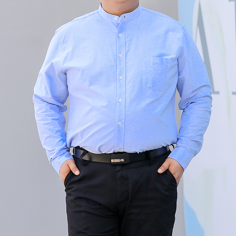 秋の新作韓国風シャツ S-10XL 2026 メンズ スリム - Mandarin Collar Formal Shirt Slim Fit のレビューと価格