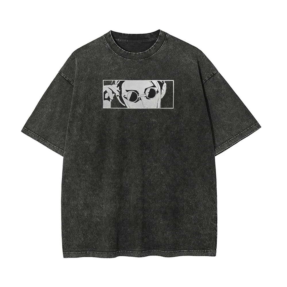 ナナミ・ケント Tシャツ 呪術廻戦 メンズ アシッドウォッシ - Acid Wash Vintage Graphic T Shirt のレビューと価格