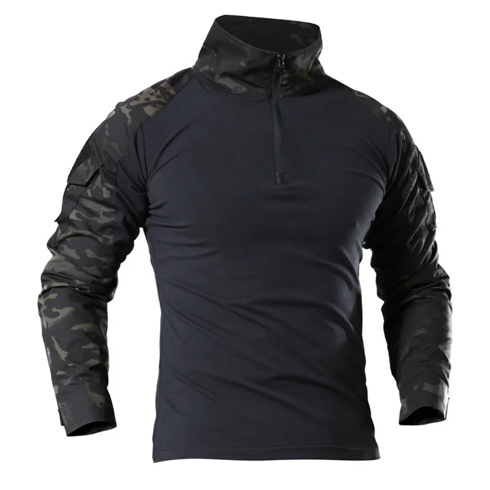 耐摩耗性のコンバットシャツ、カモカーゴスポーツトップ、エアソ - Tactical Military Shirt Cargo のレビューと価格