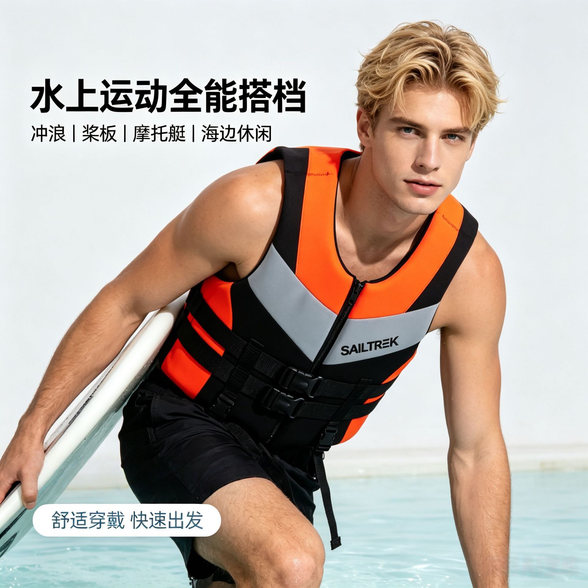 超浮力ジャケット ライフジャケット 水泳 モーターボート 衝 - Jackets のレビューと価格