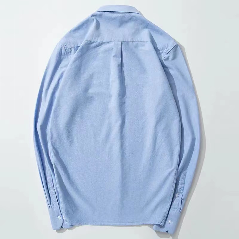 S-6XL オックスフォードシャツ男性用長袖ピュアコットンソ - Oxford Cotton Casual Shirt Business のレビューと価格