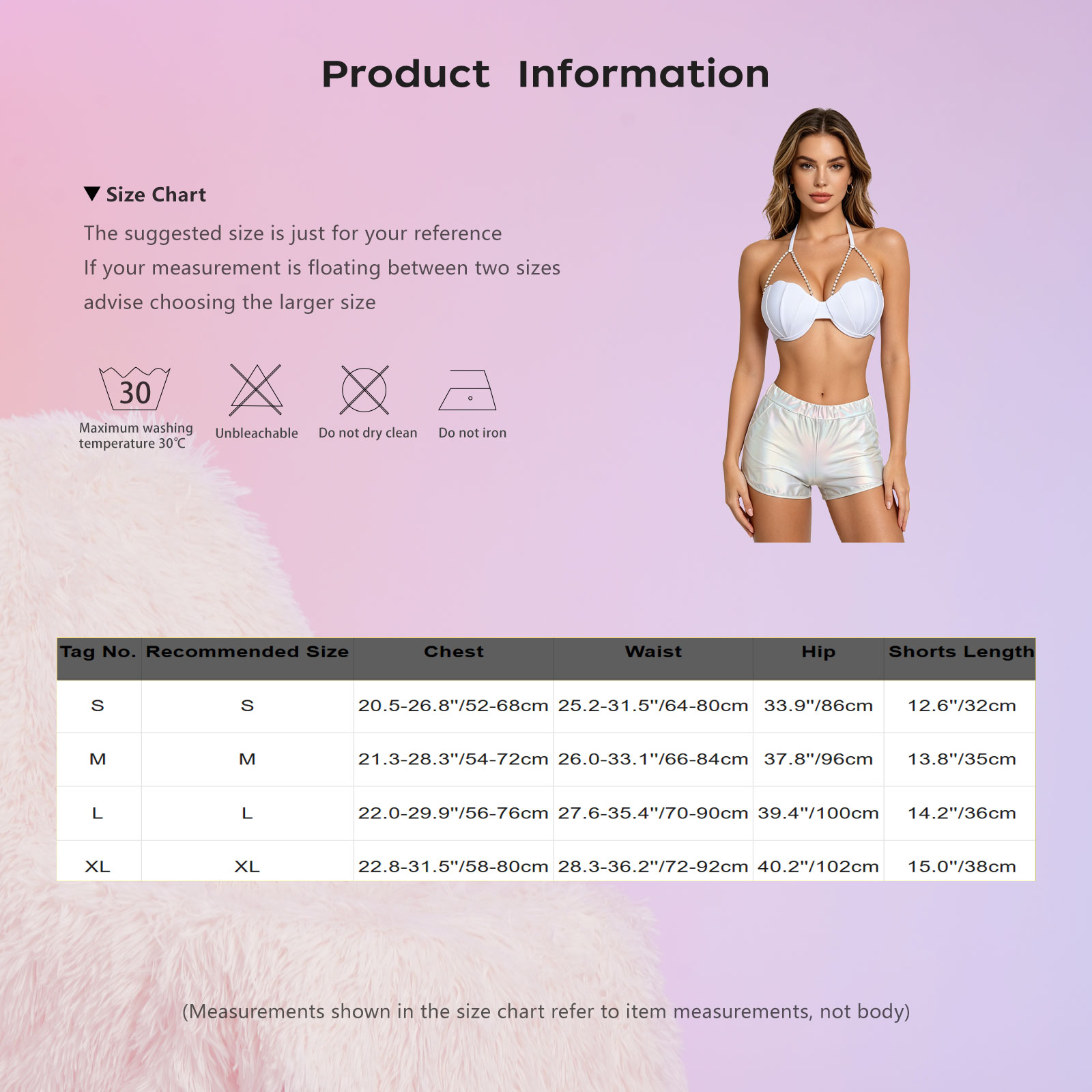 女性用メタリック光沢水着タンキニセット、ホルターシェル型ビキ - Shorts のレビューと価格