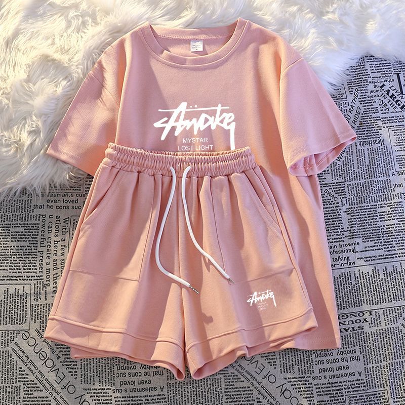 新しい女性用プラスサイズセット 大人用半袖とショートパンツの - Shirts のレビューと価格