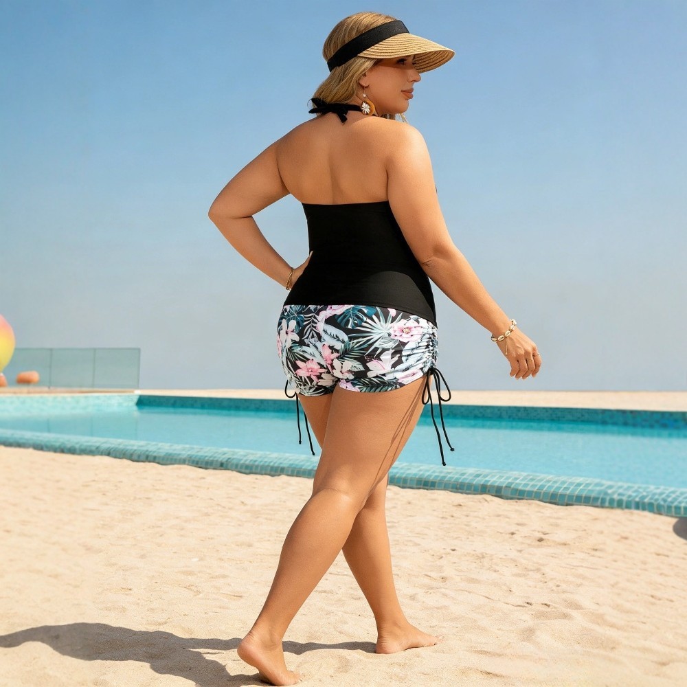 水着2026 タンキニ ショートパンツ付き タンキニトップ  - Shorts のレビューと価格